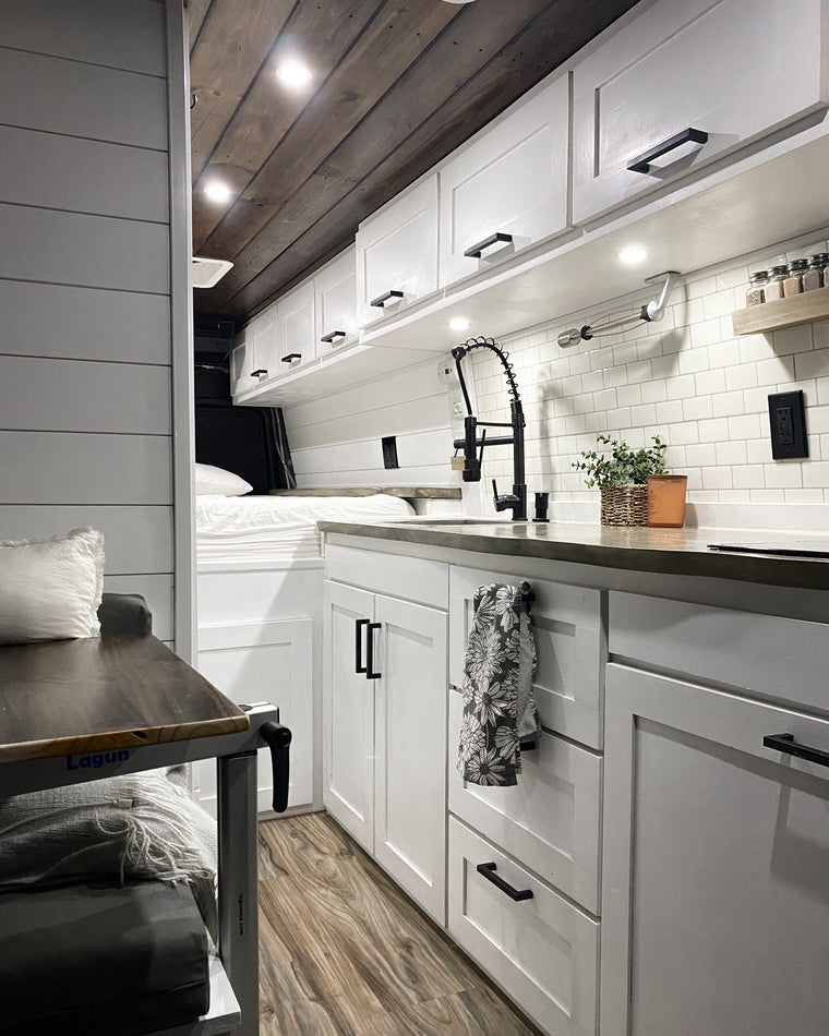 Inside Abbe's first van build