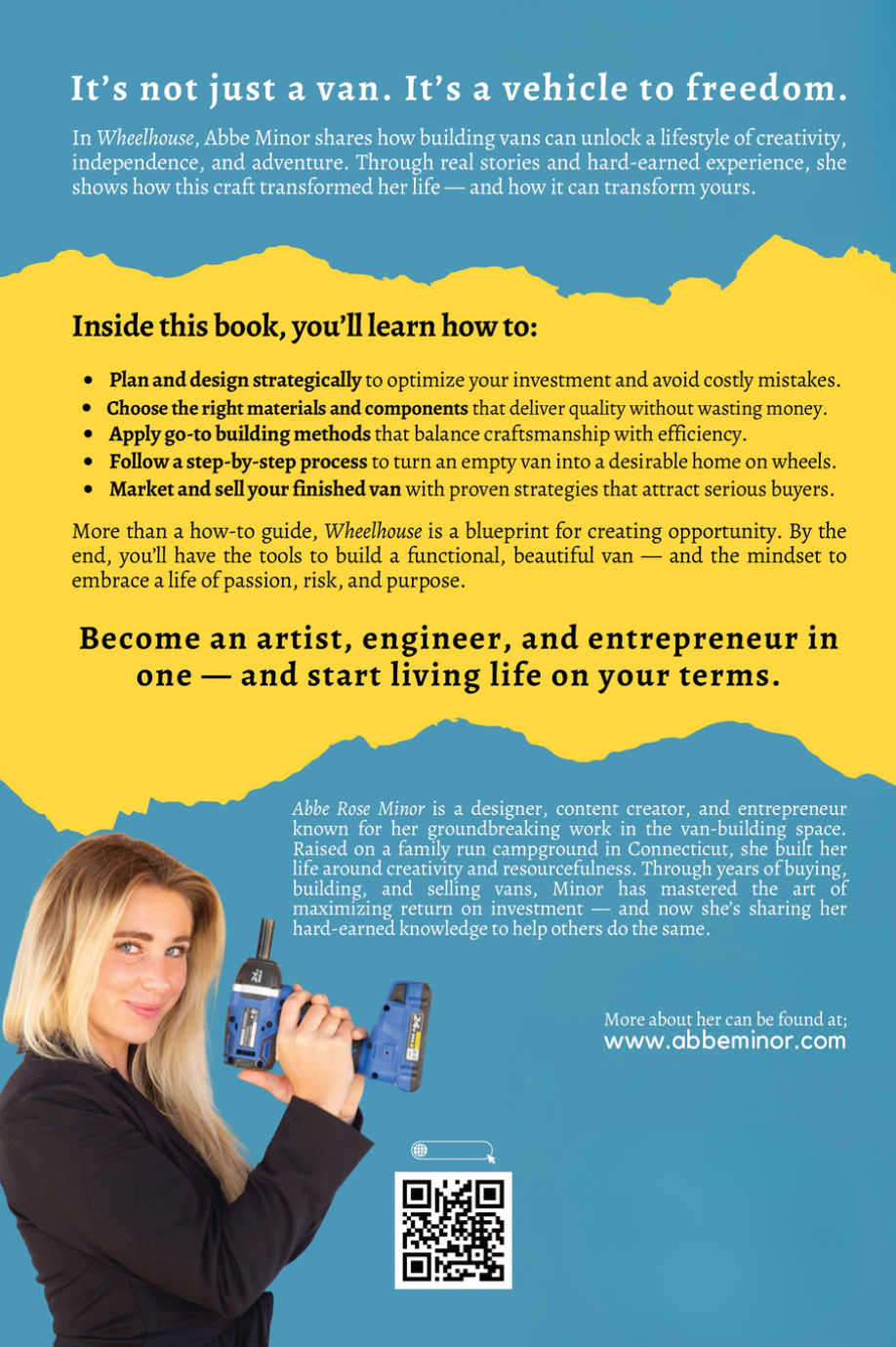 Wheelhouse back cover with the book summary and what you'll learn inside